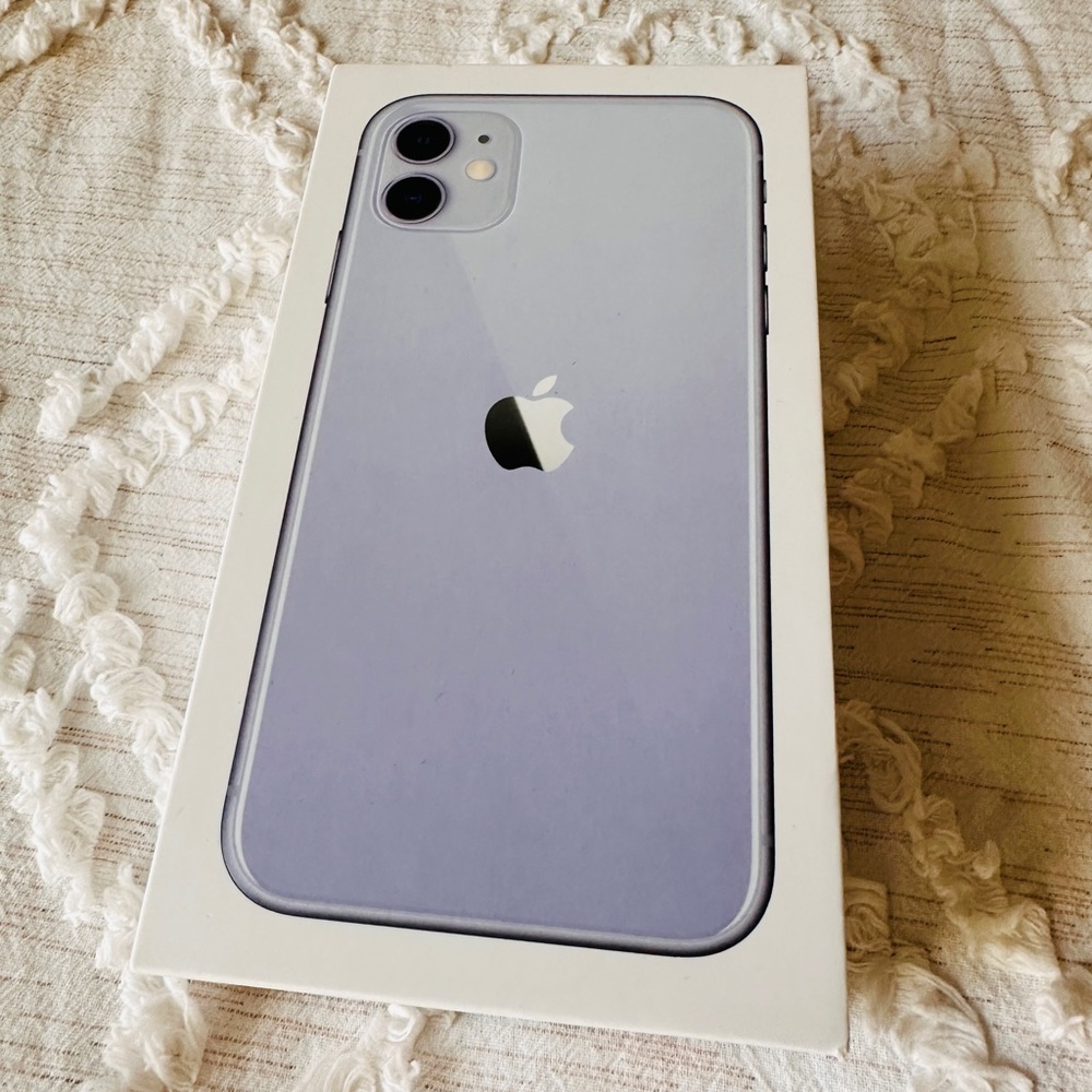 iPhone 11 box with USB Power Adapter and EarPods NEW